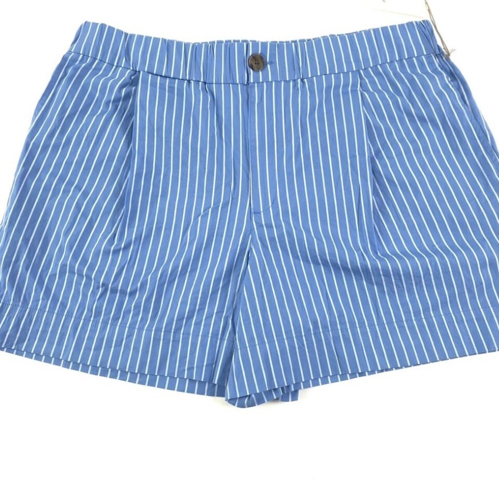 A New Day Women’s Blue High-Rise Poplin Shorts Size Large